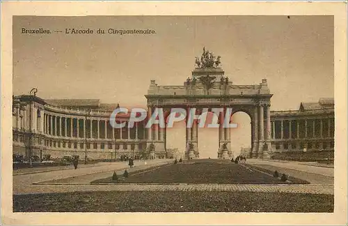 Cartes postales Bruxelles l'arcade du cinquantenaire