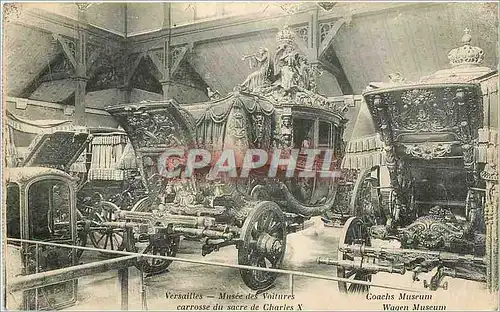 Cartes postales Versailles musee des voitures carrosse du scre de Charles