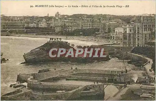 Cartes postales Biarrit Cote basque le batsa hotel et villas de la Grande plage