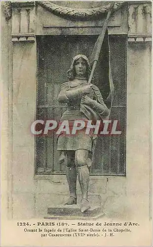 Cartes postales Paris 189 Statue de Jeanne d'Arc