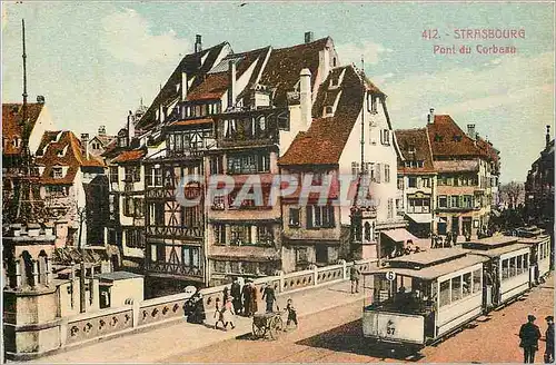Cartes postales Strasbourg Pont du Corbeau Tramway