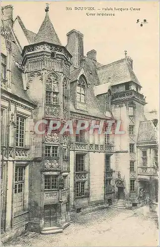 Cartes postales Bourges cour du palais Jacques Coeur Cour interieur