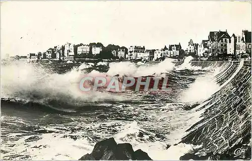 Moderne Karte Parame vue vers Rochebone par gros temps