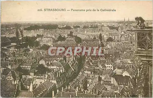 Ansichtskarte AK Strasbourg panorama pris de la cathedrale