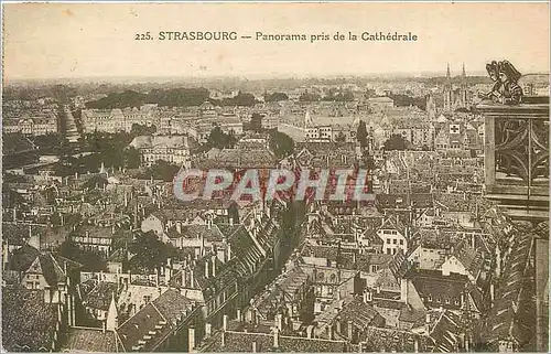 Cartes postales Strasbourg panorama pris de la cathedrale