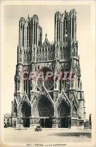 Ansichtskarte AK Reims La cthedrale