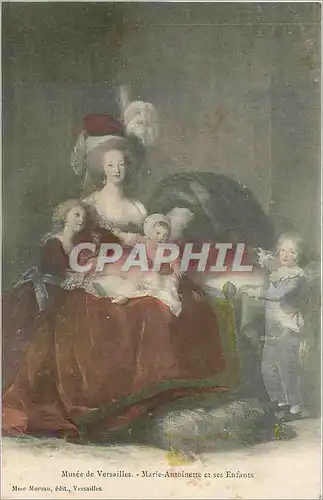 Cartes postales Musee de versailles Marie Antoinette et ses enfants