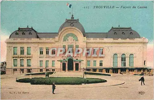 Cartes postales Trouville fcade du casino