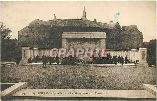 Cartes postales Boulogne sur mer le monument aux morts