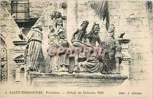 Cartes postales Saint Thegonnec finistere detail du calvaire 1610