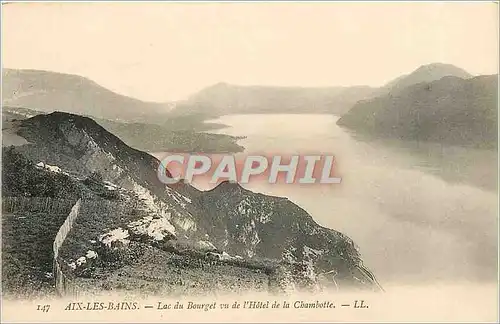 Cartes postales Aix les bains Lac du Bouget vu de l'Hotel de la  chambotte LL
