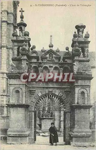 Ansichtskarte AK St Thegonnec Finistere l'Arc de triomphe