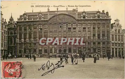 Cartes postales Bruxelles grand Place maison des corporations
