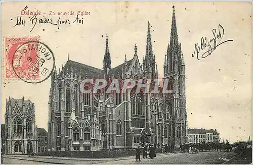 Cartes postales Ostende La nouvelle Eglise