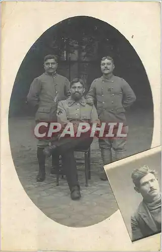 Cartes postales + photo Soldat Militaria (319 sur le col)