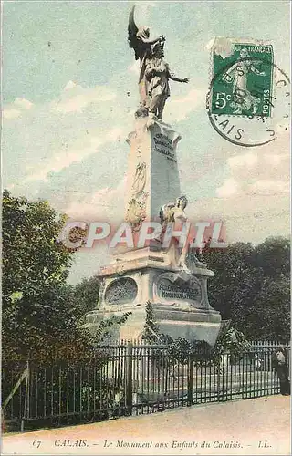 Cartes postales Calais le monument aux enfants du Calaids LL
