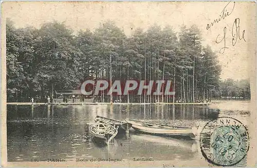 Cartes postales Paris Bois de Boulogne le Lac