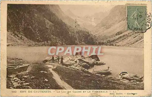 Ansichtskarte AK Env de cauterets le lac de Gaube et le vignemale