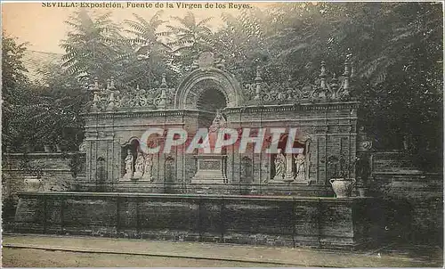 Cartes postales Sevilla Exposicion Fuente de la Virgen de los reyes