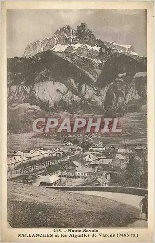 Cartes postales haute Savoie Sallanches et les Aiguilles de vares 2488m