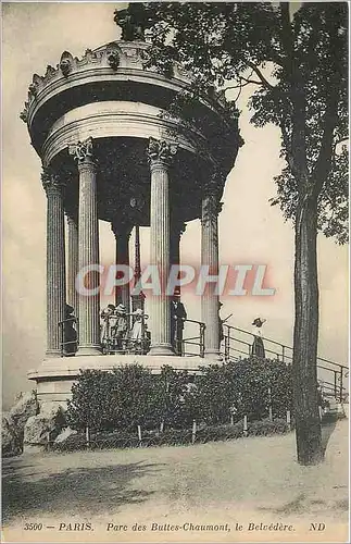 Ansichtskarte AK Paris Parc des Buttes Chamont le Belvedere