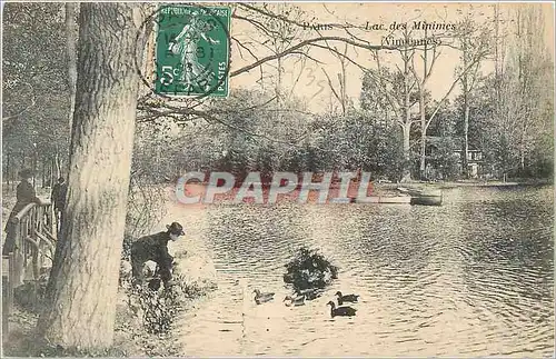 Cartes postales Paris lac des Minimes