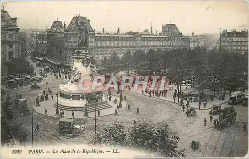 Cartes postales Paris place de la republique