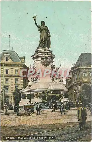 Ansichtskarte AK Paris monument de la republique Lion