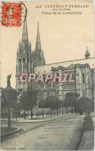 Cartes postales Clermont Ferrand Puy de Dome Place de la Cathedrale