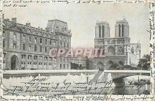 Cartes postales La Prefecture Parvis Notre Dame