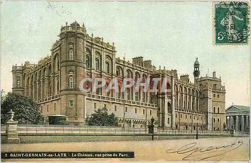 Cartes postales Saint Germain en Laye Le Chateau vue prise du Parc