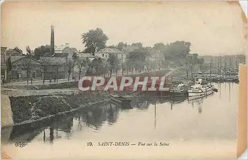 Cartes postales Saint Denis Vue sur la Seine