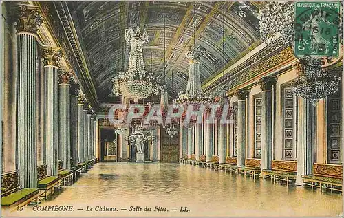 Cartes postales Compiegne Le Chateau Salle des Fetes