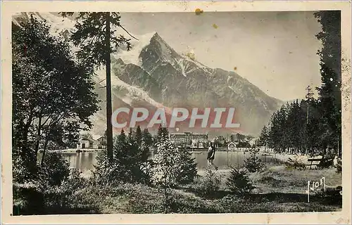 Cartes postales Chamonix Hte Savoie Le lac et le Massif du Mont Blanc