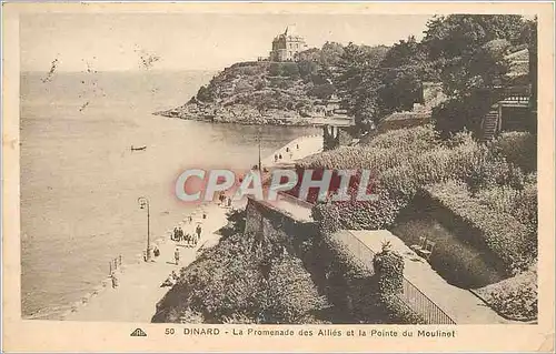 Ansichtskarte AK Dinard La Promenade des Allies et la Pointe du Moulinet