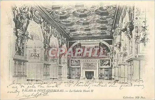 Cartes postales Palais de Fontainebleau La Galerie Henri II