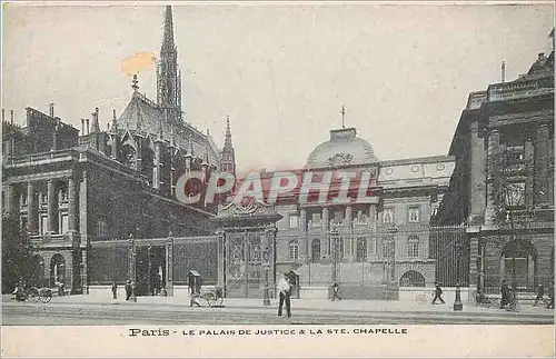 Cartes postales Paris Le Palais de Justice La Ste Chapelle