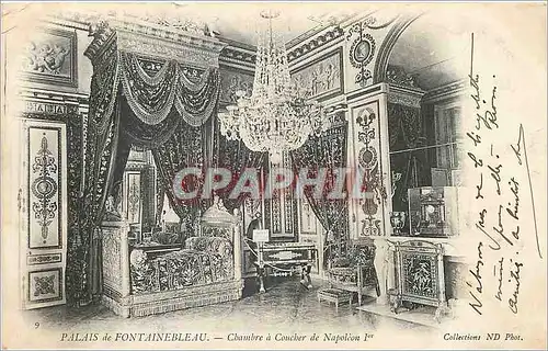 Ansichtskarte AK Palais de Fontainebleau Chambre a Coucher de Napoleon Ier