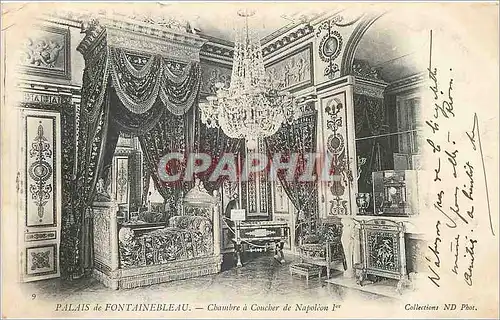 Cartes postales Palais de Fontainebleau Chambre a Coucher de Napoleon Ier