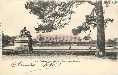 Cartes postales Palais de Fontainebleau Vue prise du Parterre