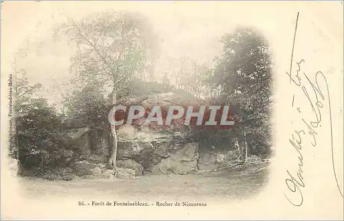 Ansichtskarte AK Foret de Fontainebleau Rocher de Nemorosa