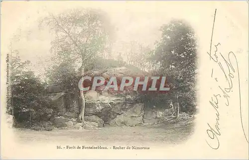 Cartes postales Foret de Fontainebleau Rocher de Nemorosa