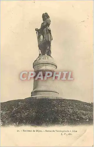 Ansichtskarte AK Environs de Dijon Statue de Vercingetorix a Alise