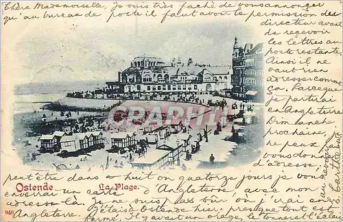 Cartes postales Ostende La Plage