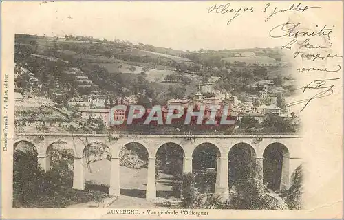 Cartes postales Auvergne Vue generale d'Olliergues