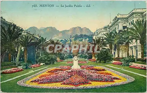 Cartes postales Menton Le Jardin Public