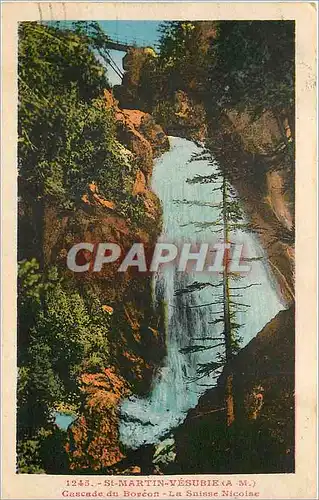 Cartes postales St Martin Vesubie AM Cascade du Boreon La Suisse Nicoise