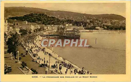 Cartes postales Nice La Promenade des Anglais et le Mont Boron