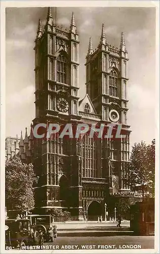 Cartes postales Westminster Abbey West Front London