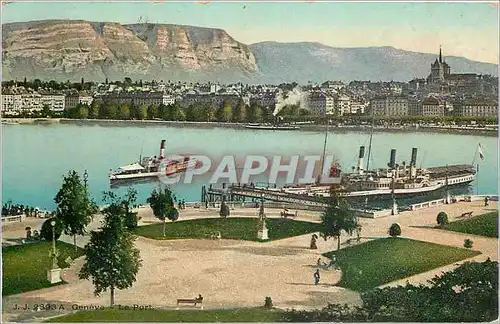 Cartes postales Geneve Le Port Bateaux